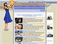 Tablet Screenshot of beingwoman.net